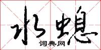 水螅怎么写好看