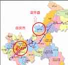 梁平县区位图
