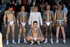 “山口组”成员纹身