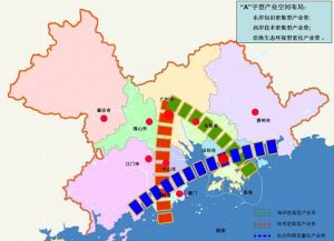 珠三角产业总体布局图