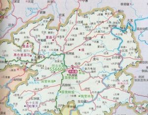 天柱县地图