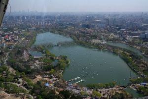 空中看玉渊潭公园
