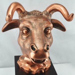 牛首铜像