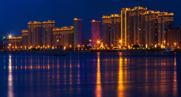 佳木斯夜景
