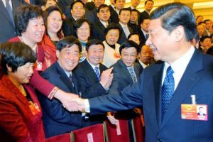 中共中央总书记、国家主席习近平亲切接见全国人大代表、晨鸣集团副总经理李雪芹