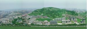 济南大学鸟瞰图